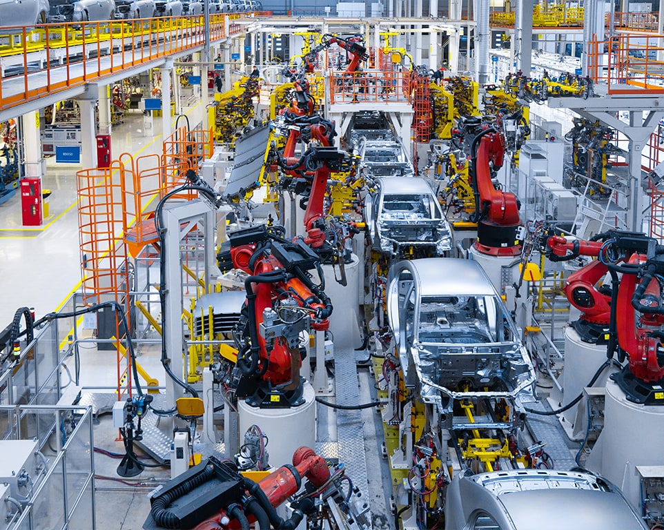 Secteur automobile, chaîne de montage voiture